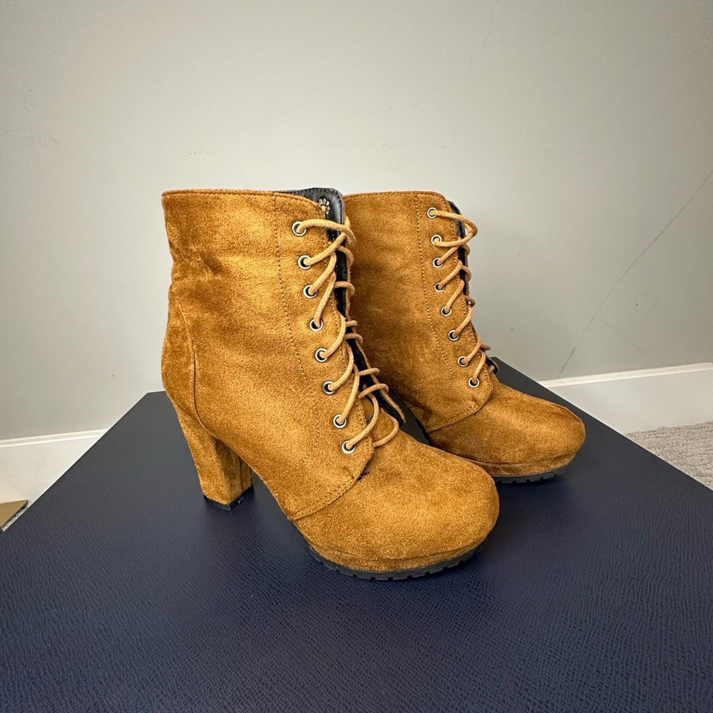 Tan Suede Ankle Boots